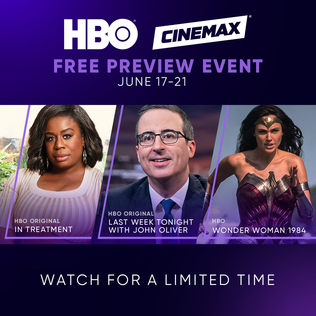 Free HBO & CINEMAX Preview: 6/17 - 6/21 - MIDTEL - Is Free Guy Going To Be On Hbo Max