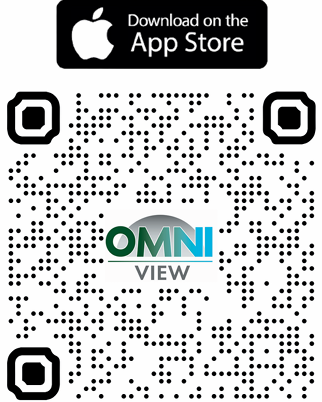 QR code to download the OMNIViewTV app on the App Store